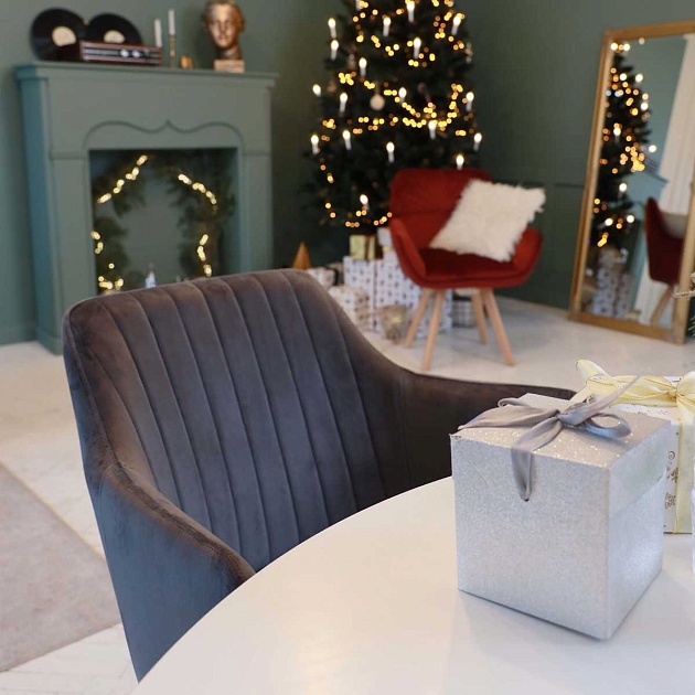 Кресло AksHome Brit серый, велюр 63392 Фото № 7