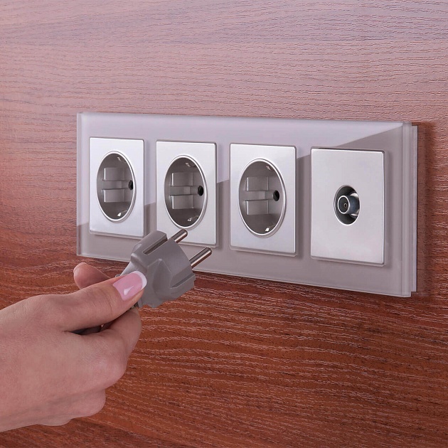 ТВ-розетка оконечная Werkel серебряный W1183006 4690389156533 изображение 6 ТВ-розетка оконечная Werkel серебряный W1183006 4690389156533 Фото № 6