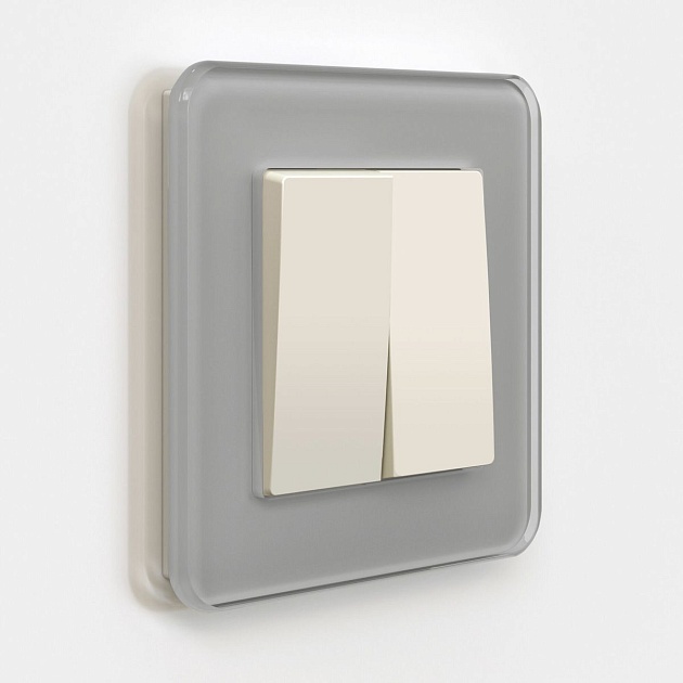 Выключатель двухклавишный Werkel айвори матовый W1120062 4690389184642 Фото № 2