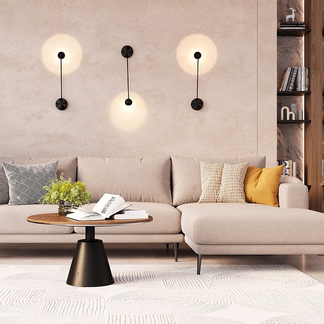 Бра Crystal Lux ALTO AP5W LED BLACK Фото № 9