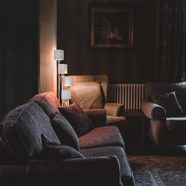 Торшер Escada Denver 1109/4 White/Silver Фото № 3