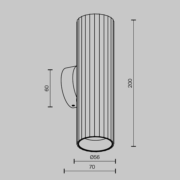 Бра Maytoni Technical Calipso C106WL-02-GU10-W изображение 3 Бра Maytoni Technical Calipso C106WL-02-GU10-W Фото № 3
