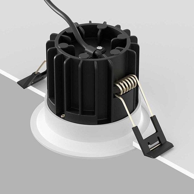 Встраиваемый светильник Maytoni Technical Round DL058-12W4K-W Фото № 2