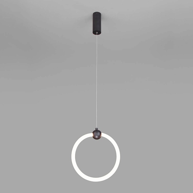 Подвесной светодиодный светильник Eurosvet Rim 90166/1 черный изображение 3 Подвесной светодиодный светильник Eurosvet Rim 90166/1 черный Фото № 3