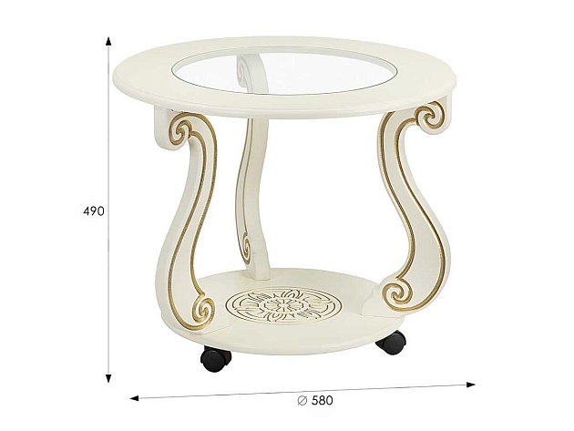 Журнальный стол Мебелик Грация (С) 007455 Фото № 3