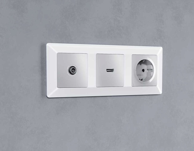 Лицевая панель розетки AMBRELLA VOLT AP4140 Фото № 2