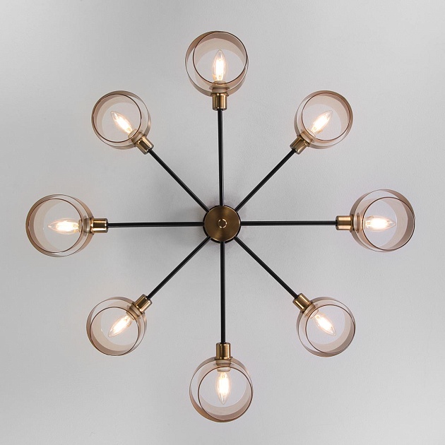 Потолочная люстра Eurosvet Arcada 70127/8 черный изображение 5 Потолочная люстра Eurosvet Arcada 70127/8 черный Фото № 5