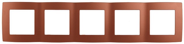 Рамка 5-постовая ЭРА 12 12-5005-14 Б0019384 Фото № 1