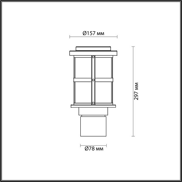 Уличный светильник Odeon Light Nature Magus 4964/1A Фото № 6
