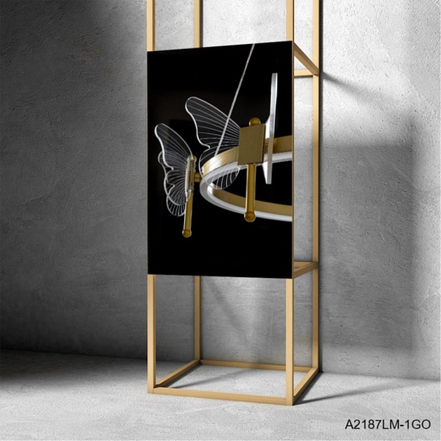 Подвесная светодиодная люстра Arte Lamp Darcy A2187LM-1GO изображение 2 Подвесная светодиодная люстра Arte Lamp Darcy A2187LM-1GO Фото № 2