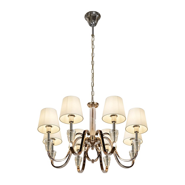 Подвесная люстра iLamp Alesti P2424-8 Nickel Фото № 3