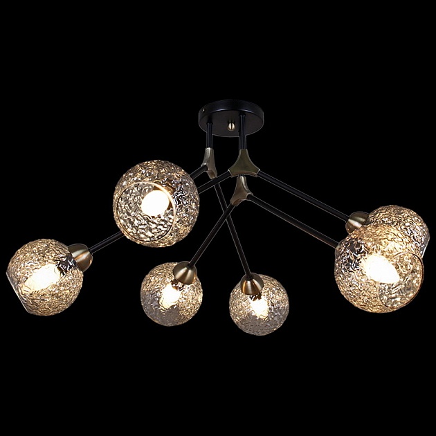 Потолочная люстра Illumico IL0264-6CSQ-79 BK AB Фото № 1