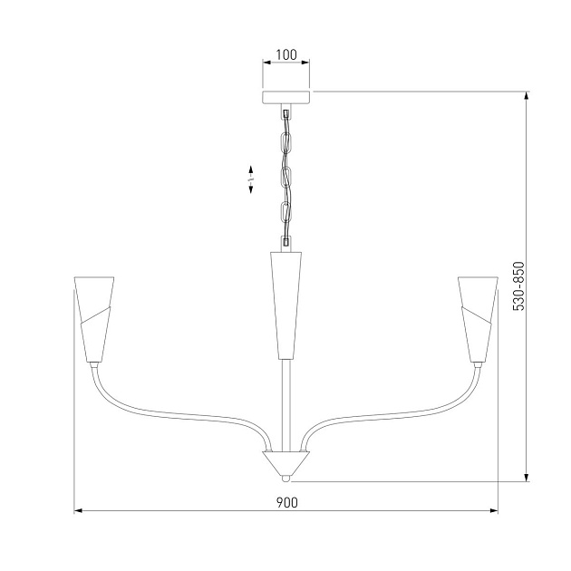 Подвесная люстра Eurosvet Rhyton 60167/8 никель изображение 2 Подвесная люстра Eurosvet Rhyton 60167/8 никель Фото № 2