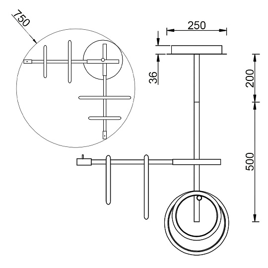 Потолочный светильник Vele Luce Bellezza VL7262L04 Фото № 5