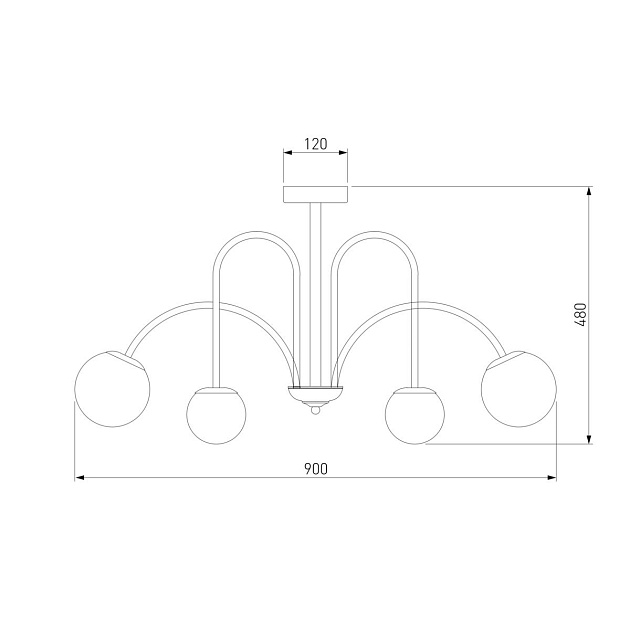 Потолочная люстра Eurosvet Alix 30177/6 хром изображение 2 Потолочная люстра Eurosvet Alix 30177/6 хром Фото № 2