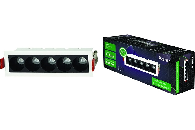 Встраиваемый светодиодный светильник Ritter Artin 59996 8 изображение 3 Встраиваемый светодиодный светильник Ritter Artin 59996 8 Фото № 3