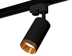 Комплект трекового светильника Ambrella light Track System XT6323064 SBK/PYG черный песок/золото желтое полированное (A2521, C6323, N6134) 3