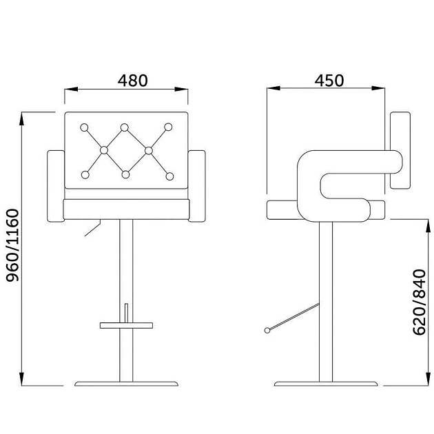 Барный стул AksHome Elton черный, экокожа 45382 изображение 2 Барный стул AksHome Elton черный, экокожа 45382 Фото № 2