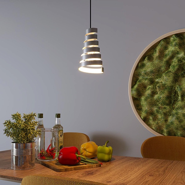 Подвесной светильник Eurosvet Storm 50058/1 серебро Фото № 6