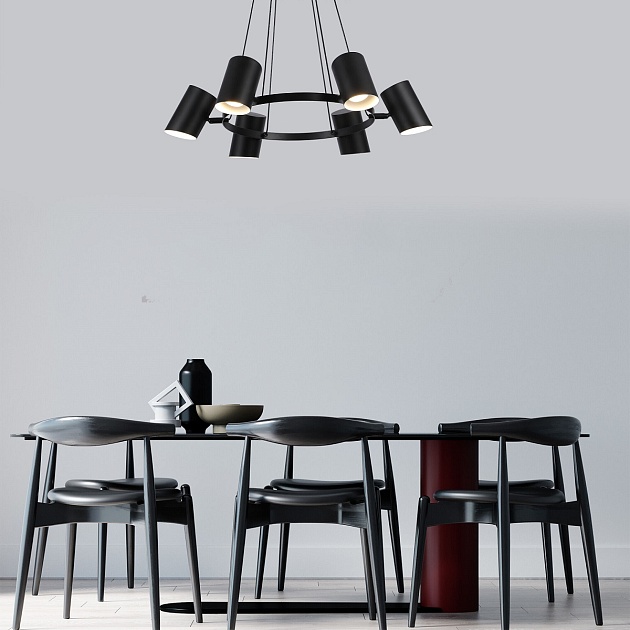 Подвесная люстра Eurosvet Splay 70147/6 черный Фото № 2