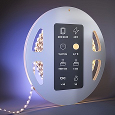 Светодиодная лента Maytoni 9,6W/m 120LED/m 2835SMD теплый белый 5M 201108 2