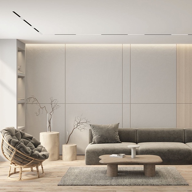 Трековый светодиодный светильник Denkirs Simple Linear DK8105-BK Фото № 3