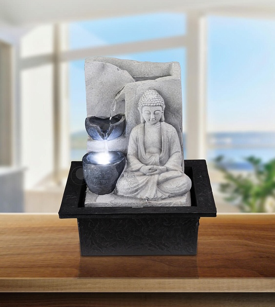 Фонтан декоративный Globo Albert Светящийся Будда 93019 изображение 2 Фонтан декоративный Globo Albert Светящийся Будда 93019 Фото № 2