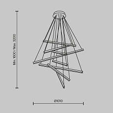 Подвесной светодиодный светильник Maytoni Line MOD016PL-L96GK 4