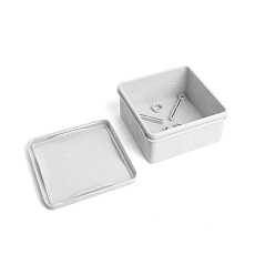 Коробка разветвительная 2х компонентная HF EBX40-38-67, 100*100*50мм, 8 вводов, IP67, серая (GE42455)