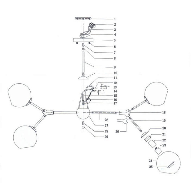 Потолочная люстра Lightstar Beta 785066 изображение 3 Потолочная люстра Lightstar Beta 785066 Фото № 3