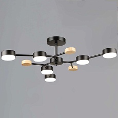 Люстра Reluce 03860-0.3-06 BK+WOOD GX53