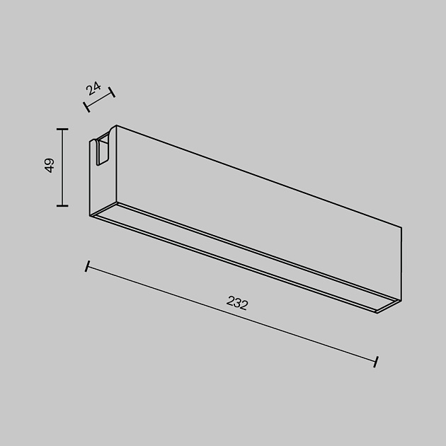 Трековый светильник Maytoni Technical TR151-1-12W3K-PT Фото № 3