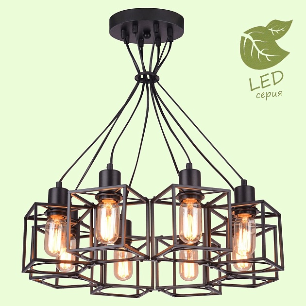 Подвесная люстра Lussole Loft Badger GRLSP-9541 Фото № 3