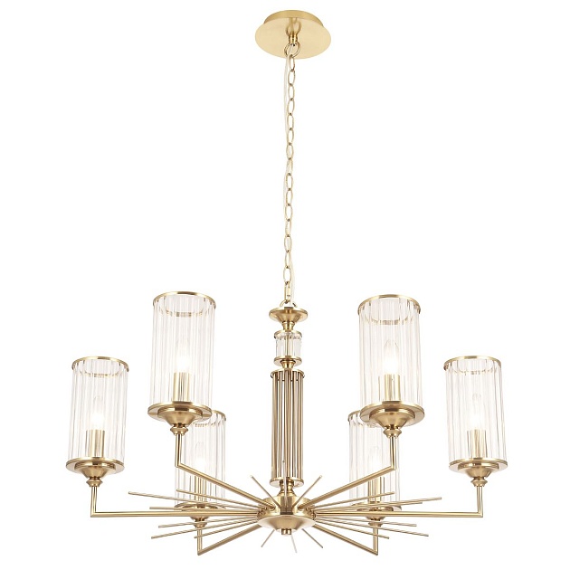 Подвесная люстра Crystal Lux Gloria SP6 Brass Фото № 5