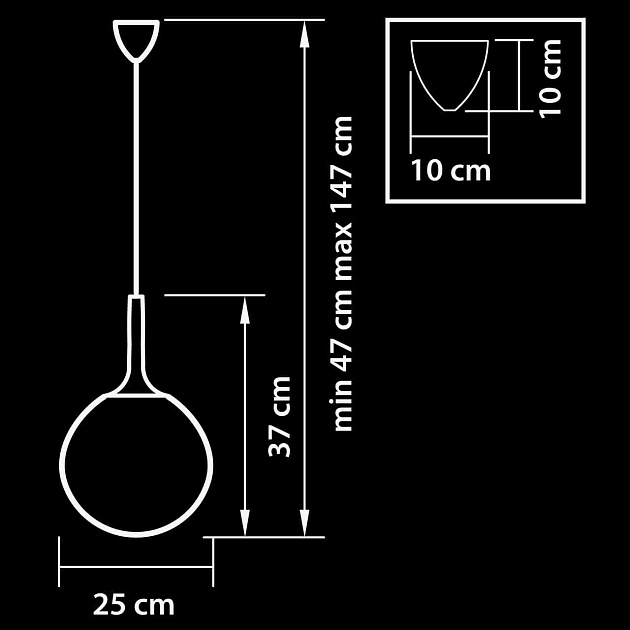 Подвесной светильник Lightstar Globo 813033 Фото № 3