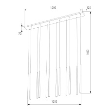 Подвесная люстра TK Lighting 10119 Piano 1