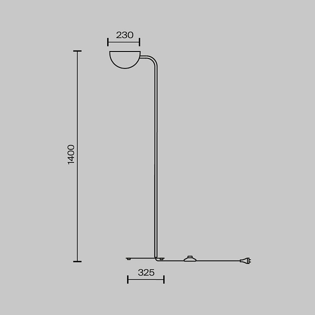 Торшер Maytoni Technical Mollis MOD126FL-01B Фото № 2