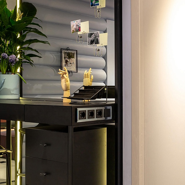 Розетка с заземлением Werkel черный матовый W1171008 4690389156878 Фото № 26