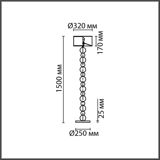 Торшер Lumion Neoclassi Navila 8079/1F Фото № 2