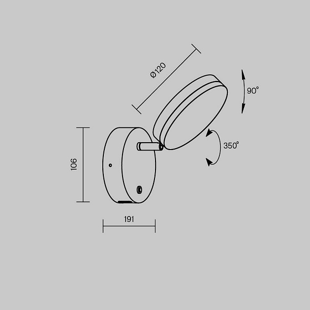 Светодиодный спот Maytoni Fad MOD070WL-L8W3K изображение 2 Светодиодный спот Maytoni Fad MOD070WL-L8W3K Фото № 2