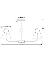 Потолочная люстра Freya Doublety FR5382PL-05BS 1