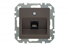 Розетка RJ45 Liregus Retro коричневый омбре 29-035 1