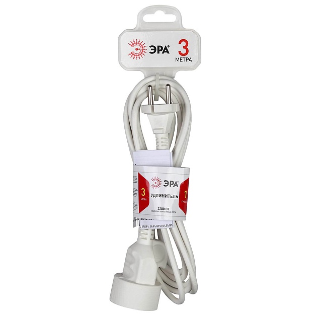 Удлинитель ЭРА UX-1е-3m Б0039817 Фото № 1