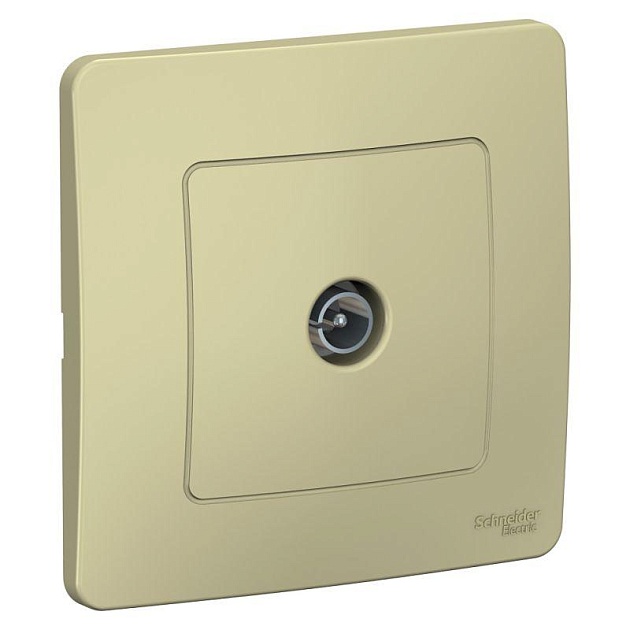ТВ-розетка Systeme Electric Blanca бежевая BLNTS000017 Фото № 1