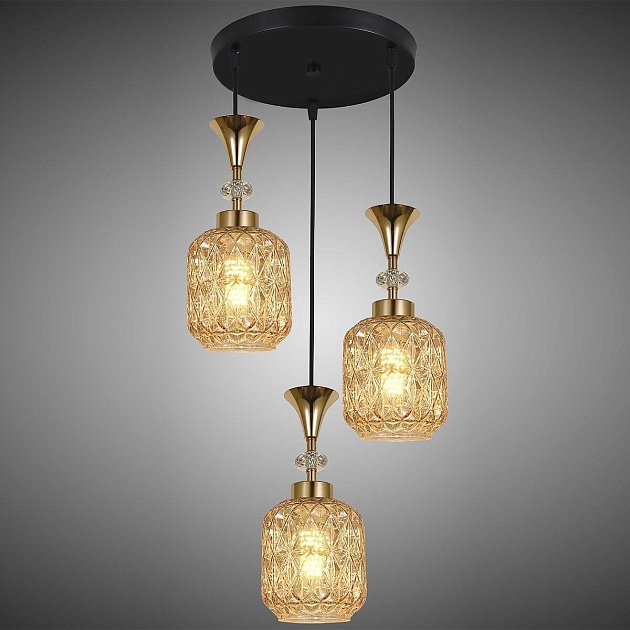 Подвесная люстра Reluce 02003-0.9-03 Amber Фото № 3