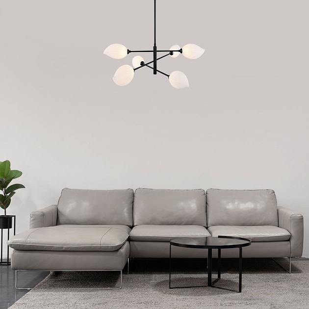 Подвесная люстра Eurosvet Sinki 30189/6 черный изображение 7 Подвесная люстра Eurosvet Sinki 30189/6 черный Фото № 7