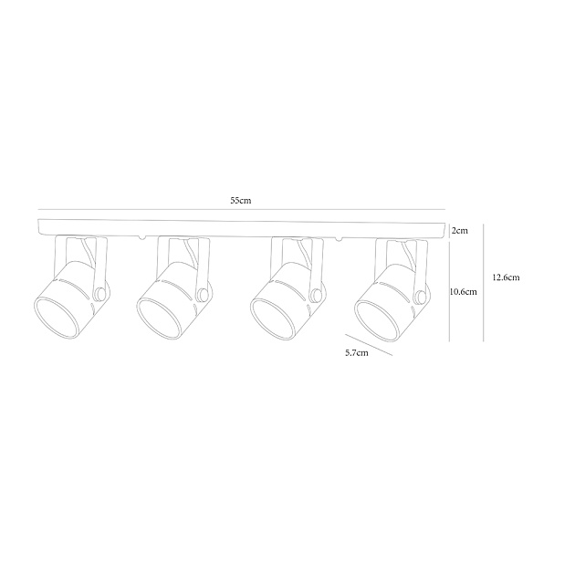 Потолочный светильник Arte Lamp A1311PL-4WH Фото № 4