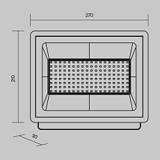 Прожектор светодиодный Maytoni Flood 100W 6500K FL001-L100B6K 1