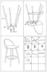 Барный стул Woodville Dodo 1 15123 1