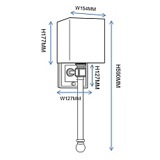 Бра Imperium Loft Regina Andrew Crystal Sconce 149048-22 4